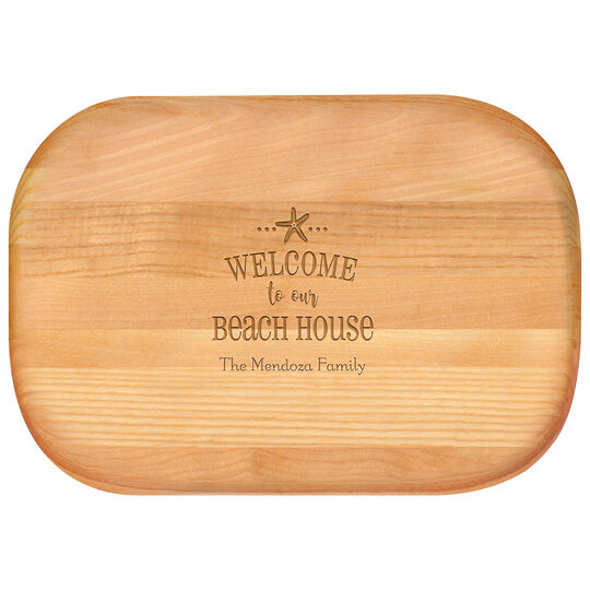 Welcome to Our Beach House Bar Small 10-inch Wood Bar Board